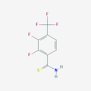 2,3-Difluoro-4-(trifluoromethyl)benzene-1-carbothioamide