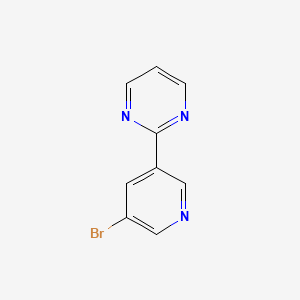 molecular formula C9H6BrN3 B8570818 2-(5-Bromopyridin-3-yl)pyrimidine 