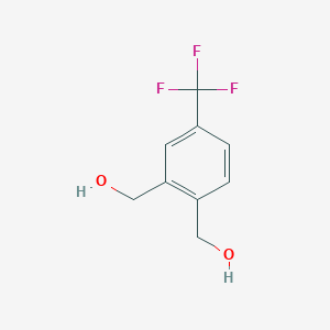 molecular formula C9H9F3O2 B8570838 1,2-Benzenedimethanol, 4-(trifluoromethyl)- 