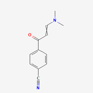 molecular formula C12H12N2O B8570852 1-(4-Cyanophenyl)3-dimethylaminopropen-1-one 