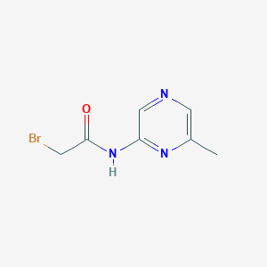 molecular formula C7H8BrN3O B8570883 2-Bromo-N-(6-methyl-pyrazin-2-yl)-acetamide 