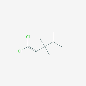 molecular formula C8H14Cl2 B8570885 1,1-Dichloro-3,3,4-trimethylpent-1-ene CAS No. 89517-71-5