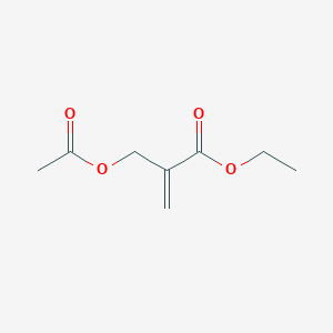 molecular formula C8H12O4 B8570914 Ethyl 2-(acetoxymethyl)acrylate CAS No. 80787-04-8