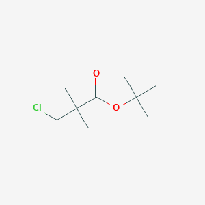 molecular formula C9H17ClO2 B8570927 Tert-butyl 3-chloropivaloate 