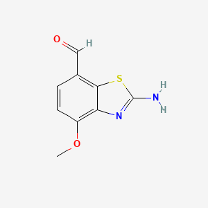 2-Amino-4-methoxy-benzothiazole-7-carbaldehyde