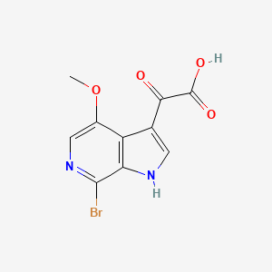 2-(7-bromo-4-methoxy-1H-pyrrolo[2,3-c]pyridin-3-yl)-2-oxoacetic acid