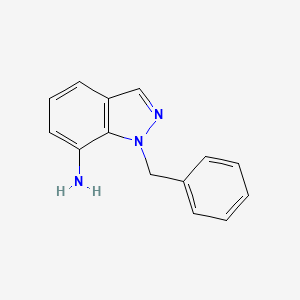 molecular formula C14H13N3 B8570981 1-Benzyl-1H-indazole-7-amine 