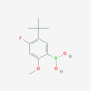 molecular formula C11H16BFO3 B8571026 (5-Tert-butyl-4-fluoro-2-methoxyphenyl)boronic acid 