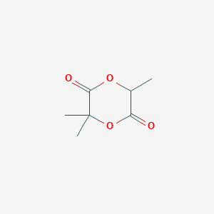 molecular formula C7H10O4 B8571045 3,3,6-Trimethyl-1,4-dioxane-2,5-dione CAS No. 249890-65-1