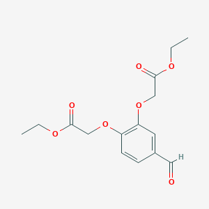 B8571047 (2-Ethoxycarbonylmethoxy-4-formyl-phenoxy)-acetic acid ethyl ester CAS No. 119309-58-9