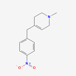 molecular formula C13H16N2O2 B8571059 1-methyl-4-[(4-nitrophenyl)methyl]-3,6-dihydro-2H-pyridine 