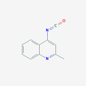 molecular formula C11H8N2O B8571083 4-Isocyanato-2-methyl-quinoline CAS No. 158727-57-2
