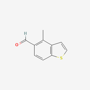 molecular formula C10H8OS B8571103 4-Methylbenzo[b]thiophene-5-carbaldehyde 