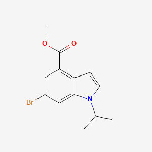 molecular formula C13H14BrNO2 B8571114 methyl 6-bromo-1-isopropyl-1H-indole-4-carboxylate 