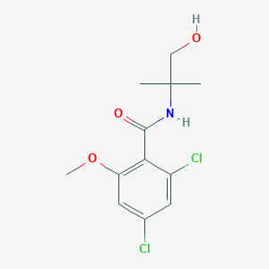 2,4-dichloro-N-(1-hydroxy-2-methylpropan-2-yl)-6-methoxybenzamide