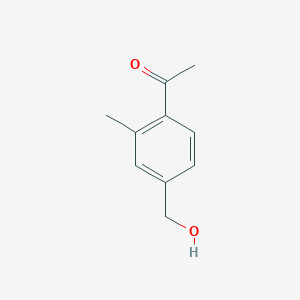 molecular formula C10H12O2 B8571146 1-(4-Hydroxymethyl-2-methyl-phenyl)-ethanone 