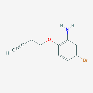 molecular formula C10H10BrNO B8571147 5-Bromo-2-but-3-ynyloxy-phenylamine 