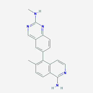 molecular formula C19H17N5 B8571158 6-(1-amino-6-methylisoquinolin-5-yl)-N-methylquinazolin-2-amine 