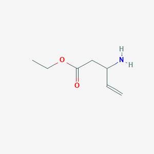molecular formula C7H13NO2 B8571177 Ethyl 3-aminopent-4-enoate 