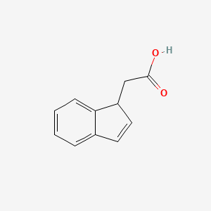 molecular formula C11H10O2 B8571183 Indenylacetic acid 