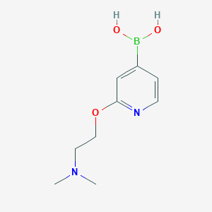 molecular formula C9H15BN2O3 B8571224 [2-(2-Dimethylamino-ethoxy)-4-pyridinyl]-boronic acid 