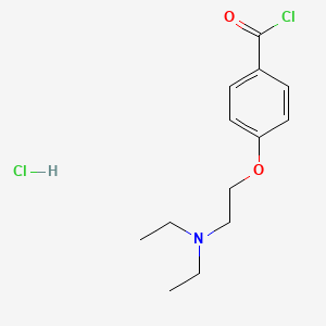 molecular formula C13H19Cl2NO2 B8571247 4-(2-Diethylaminoethoxy)benzoyl chloride hydrochloride CAS No. 59931-29-2