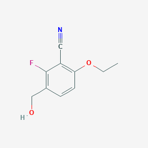 molecular formula C10H10FNO2 B8571271 6-Ethoxy-3-hydroxymethyl-2-fluorobenzonitrile 