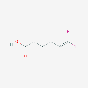 molecular formula C6H8F2O2 B8571283 6,6-difluorohex-5-enoic Acid CAS No. 130812-80-5
