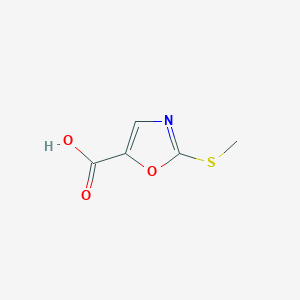 molecular formula C5H5NO3S B8571307 2-Methylsulfanyl-oxazole-5-carboxylic acid 