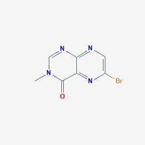 molecular formula C7H5BrN4O B8571401 6-Bromo-3-methyl-pteridin-4-one 