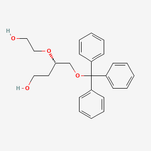 molecular formula C25H28O4 B8571432 (S)-3-(2-hydroxyethoxy)-4-trityloxybutanol CAS No. 170277-79-9