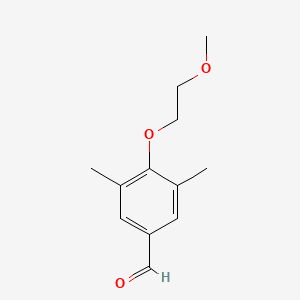 molecular formula C12H16O3 B8571435 4-(2-Methoxy ethoxy)-3,5-dimethyl benzaldehyde 