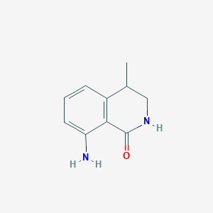 molecular formula C10H12N2O B8571443 8-amino-4-methyl-3,4-dihydro-2H-isoquinolin-1-one 