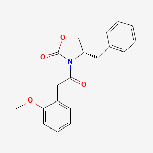 molecular formula C19H19NO4 B8571483 (4S)-4-benzyl-3-[2-(2-methoxyphenyl)acetyl]-oxazolidin-2-one 