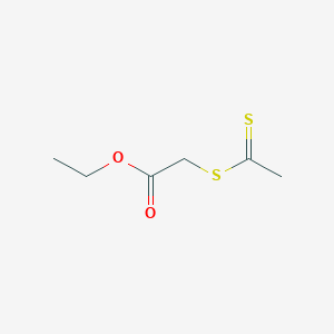 molecular formula C6H10O2S2 B8571506 Acetic acid, [(1-thioxoethyl)thio]-, ethyl ester CAS No. 114393-77-0