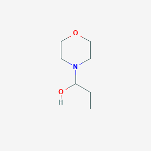 molecular formula C7H15NO2 B8571529 Morpholine, 4-(1-hydroxypropyl)- 