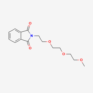 molecular formula C15H19NO5 B8571558 2-{2-[2-(2-Methoxyethoxy)ethoxy]ethyl}-1H-isoindole-1,3(2H)-dione CAS No. 167221-50-3