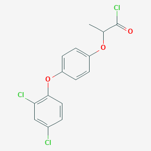 molecular formula C15H11Cl3O3 B8571593 2-[4-(2,4-Dichlorophenoxy)phenoxy]propanoyl chloride CAS No. 64855-76-1