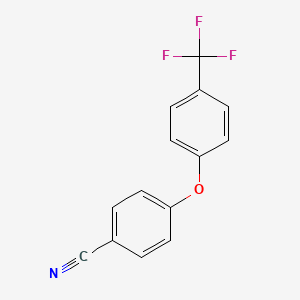 molecular formula C14H8F3NO B8571600 4-(4-(Trifluoromethyl)phenoxy)benzonitrile 