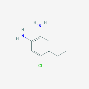 molecular formula C8H11ClN2 B8571668 1,2-Diamino4-chloro-5-ethylbenzene 