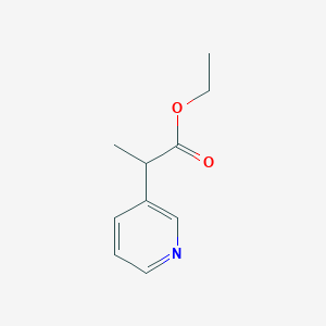 molecular formula C10H13NO2 B8571671 Ethyl 2-pyridin-3-ylpropanoate 