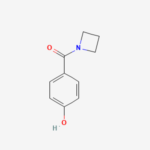 molecular formula C10H11NO2 B8571676 4-(Azetidin-1-ylcarbonyl)phenol 