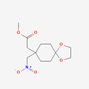 Methyl 2-(8-(nitromethyl)-1,4-dioxaspiro[4.5]decan-8-yl)acetate