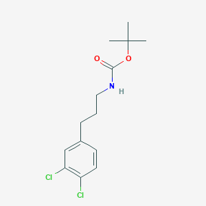 molecular formula C14H19Cl2NO2 B8571702 Tert-butyl 3-(3,4-dichlorophenyl)propylcarbamate 