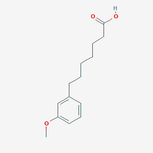 molecular formula C14H20O3 B8571703 7-(3-Methoxyphenyl)heptanoic acid 
