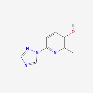 molecular formula C8H8N4O B8571732 2-Methyl-6-(1h-1,2,4-triazol-1-yl)pyridin-3-ol 