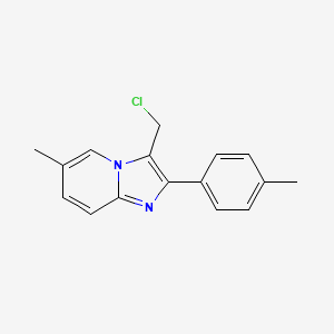molecular formula C16H15ClN2 B8571754 3-(Chloromethyl)-6-methyl-2-(4-methylphenyl)imidazo[1,2-a]pyridine 