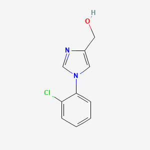 molecular formula C10H9ClN2O B8571795 [1-(2-Chlorophenyl)-1H-imidazol-4-yl]methanol 