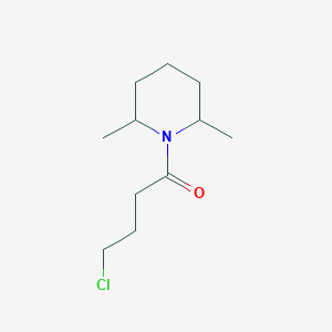 molecular formula C11H20ClNO B8571832 1-(4-Chloro-1-oxobutyl)-2,6-dimethylpiperidine 