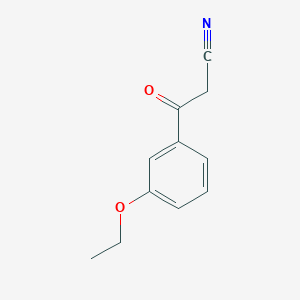 molecular formula C11H11NO2 B8571864 m-Ethoxybenzoylacetonitrile 